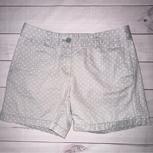 Ann Taylor Gray Polka Dot Women's Shorts
